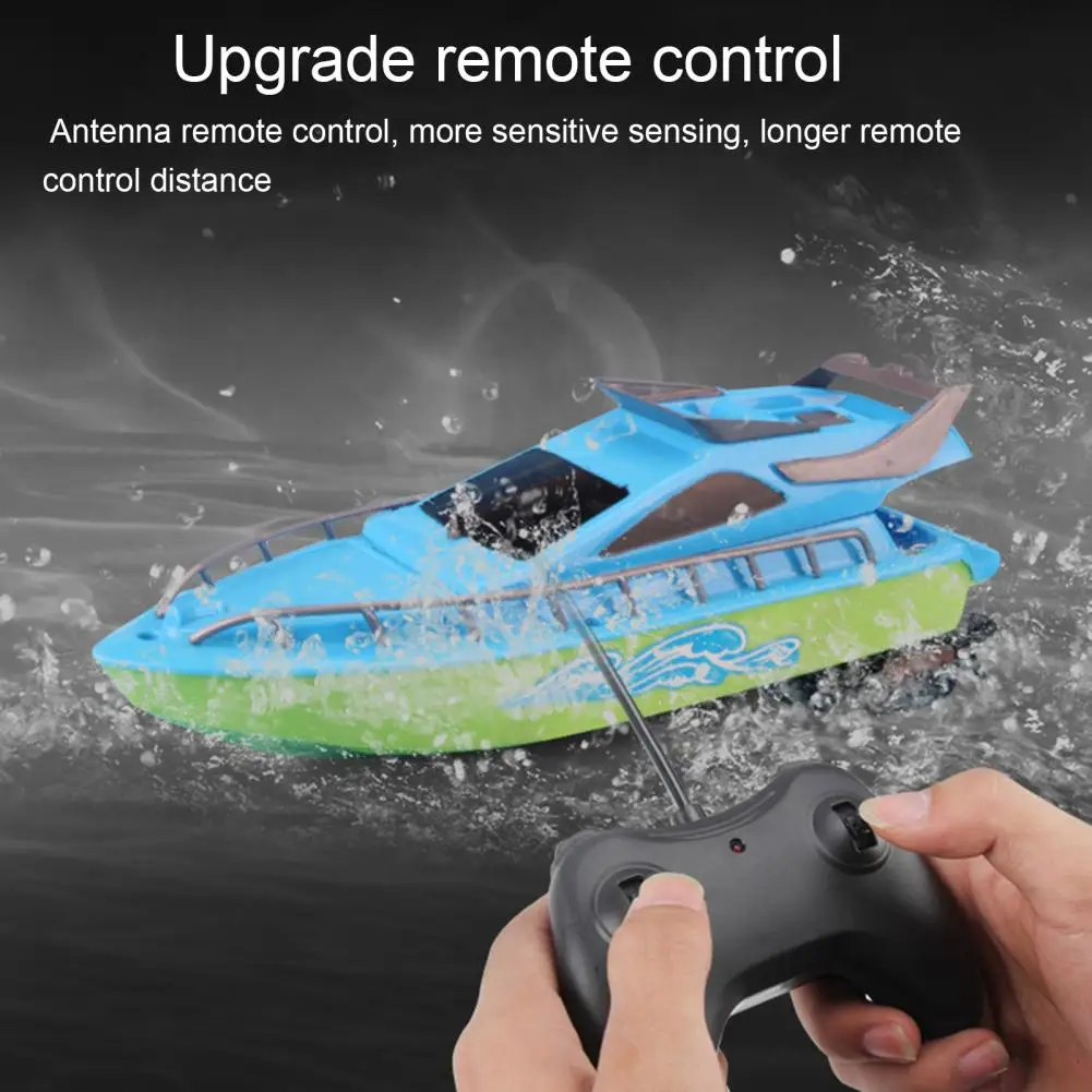 Speedboat Toy Durable Waterproof RC Boat Vehicle For Kids Birthday Gift