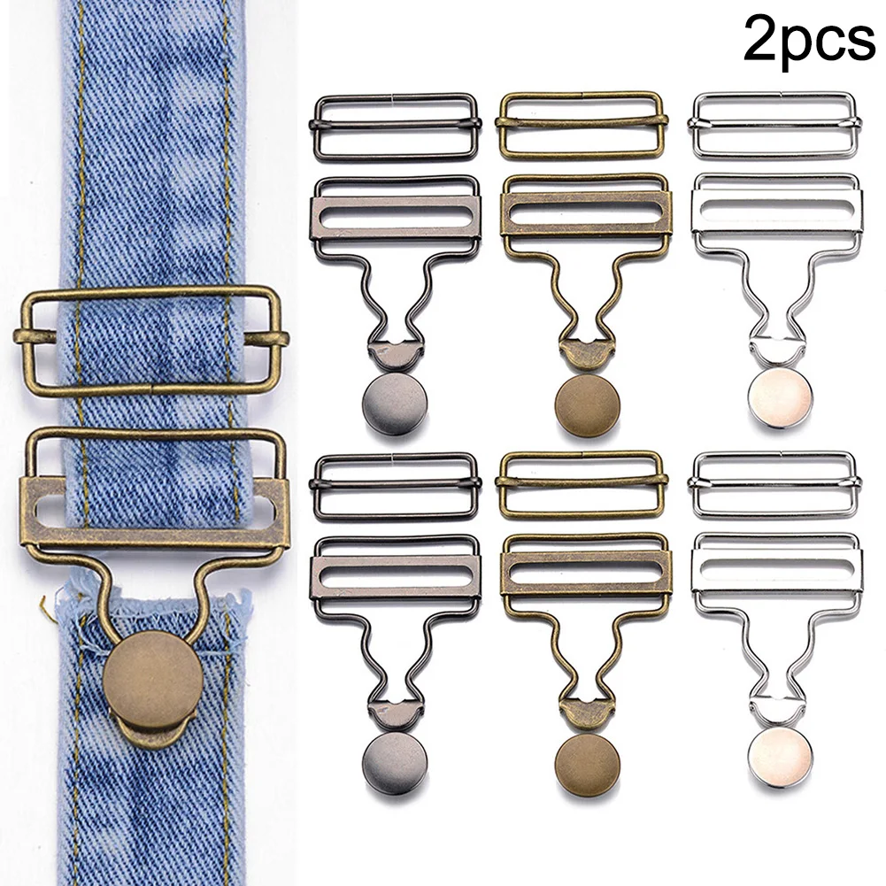 

Dungaree Fasteners Clip Brace Buckles With Jeans Buttons Set For Denims Jackets Home DIY Apparel Sewing Supplies