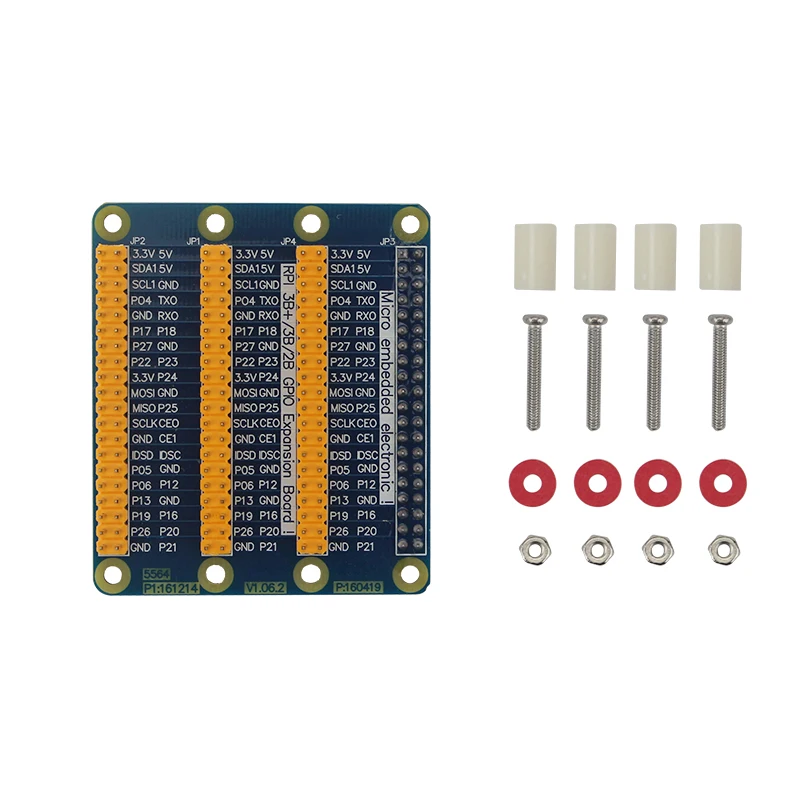 Rdeghly GPIO raspberry pi, carte d'extension GPIO, carte d'extension GPIO 1  à 3 ports Extension Module de carte 40 broches Adaptateur GPIO pour Raspberry  PI 2 