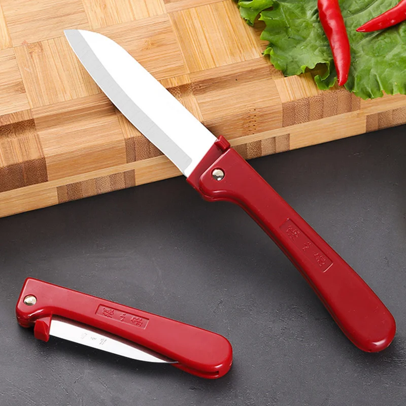 Fruit Knife Folding Knife Stainless Steel Cut Vegetable Fruit Softer