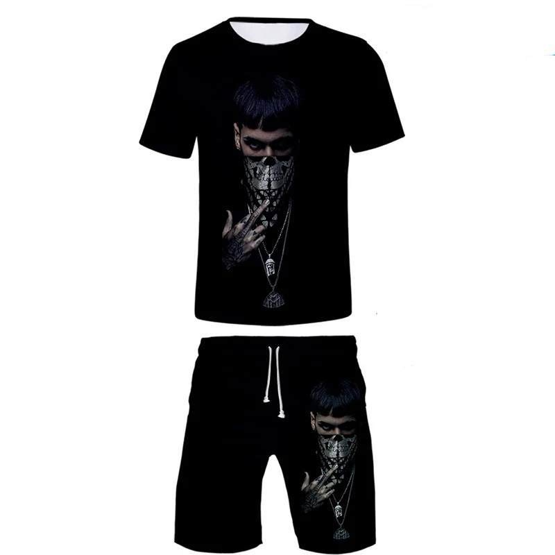Men's Summer Tracksuit Set 3D Print T Shirt Shorts