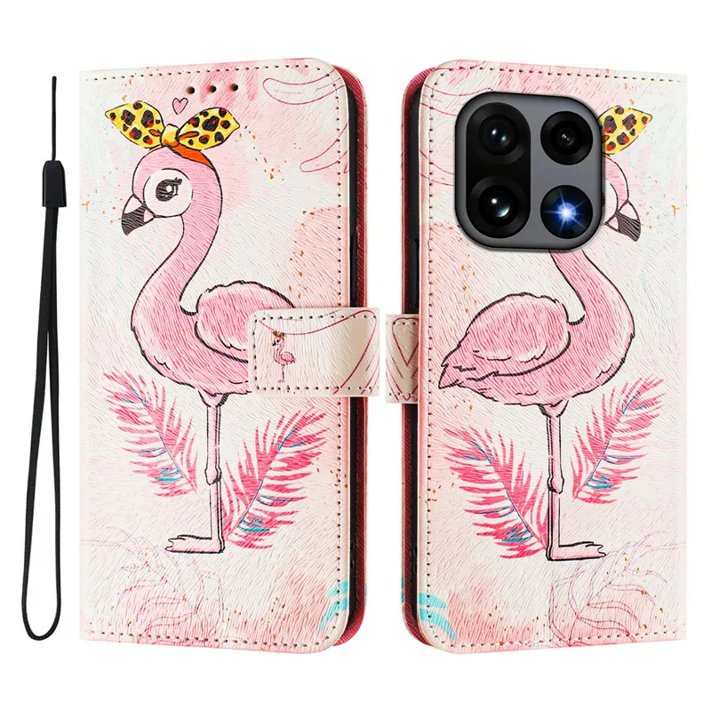 Premium Floral Leather Flip Wallet Case - Luxury Protective Cover