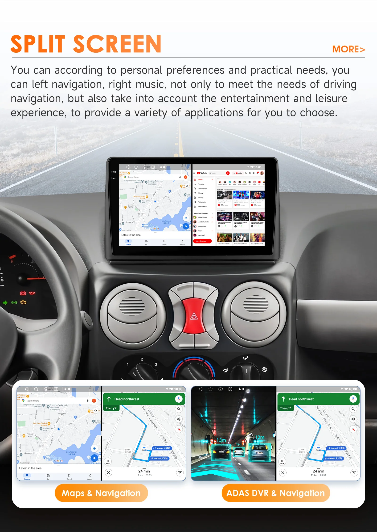 Hizpo 8G 128G 2Din Android 14 Autoradio Für Fiat Doblo 2002-2009 Auto Multimedia GPS 4G Carplay 360Cam Durch Qualcomm Snapdragon6115 – Detail 39
