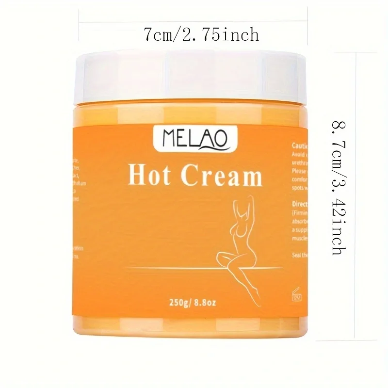MELAO Hot Cream Massage Gel-Natural and 87% Organic Anti Cellulite Slimming Lotion Fat Burning Massage Weight Loss Cream