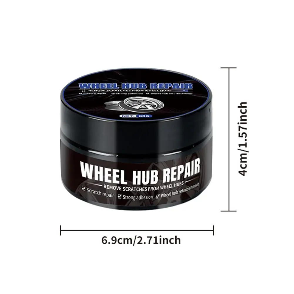 80g Wheel Rim Scratch Repair Paste Car Alloy Rim Polishing Oxidation Remove Hub Shining Sponge Care Tool for Volvo Nissan