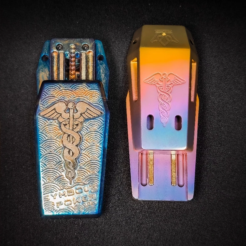 ZaoDong EDC 티타늄 합금 기계식 리바운드 피젯 푸시 카드 햅틱 슬라이더 다중 사운드 효과 감압 손가락 장난감