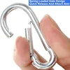 100-1Pcs Mini Carabiner Keychain Alluminum Alloy D-ring Buckle Spring Carabiner Snap Hook Clip Keychains Outdoor Camping Tool 4