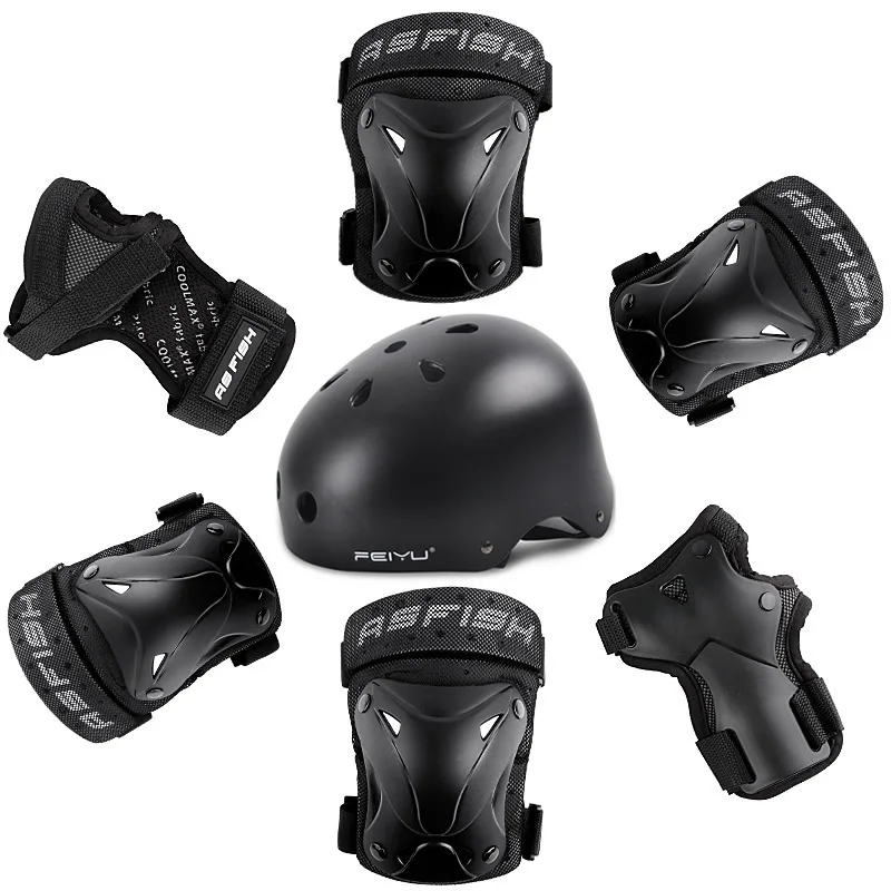 

Roller Skating Elbow Knee Wrist Pads Helmet Children Adults Hip Protector Outdoor Riding Skateboard Ice Sports Protective Gear
