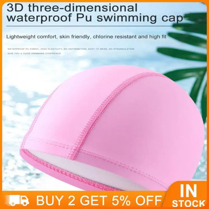 

Free Size Swimming Caps Men Elastic Nylon Waterproof Ear Hair Protection Caps Girl Water Sport Swimming Pool Diving Caps