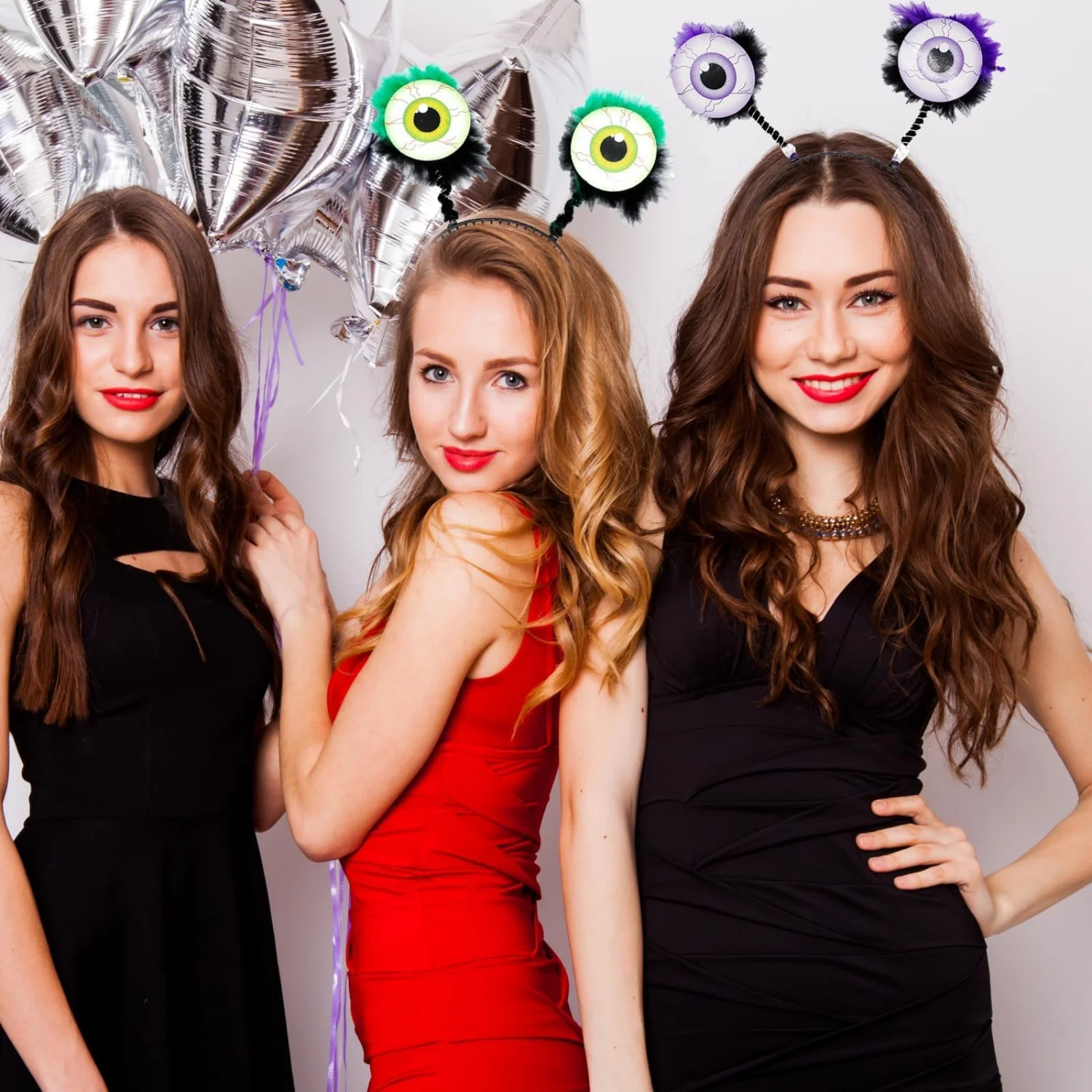 1PC Adult Alien Eyes Headband Big Eye Ball Headpiece Eyeball Headband for Halloween Alien Headband Adult Party Hair Hoop