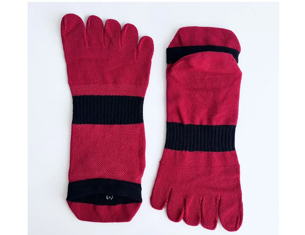 1/6 Paar Herren-Zehensocken, Sport, Fitness, Baumwolle, Kompressionsnetz, Radfahren, Reisen, Outdoor, Wandern, Fünf-Finger-Socken, große Übergröße – Detail 4