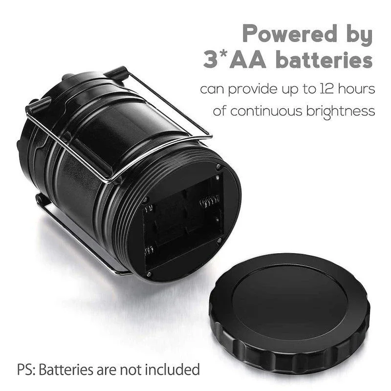 Cob LED Camping Lantern Portable LED Lamp Outdoor Camping Tent Light IP20 Waterproof Telescopic Collapsible