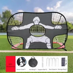 Foldable Football Goal Mini Soccer Goal Kids Adult Football Target Net For Playground Backyard Indoor Outdoor Training Equipment