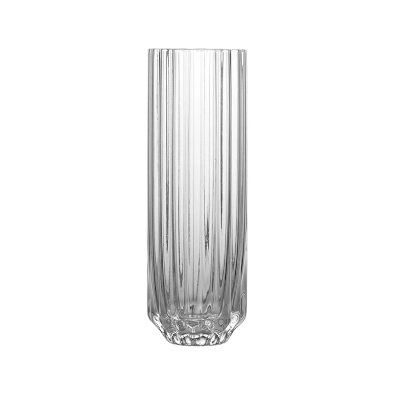 Korean Style Stripe Bud Cocktail Glasses Cup Creative Highball Coilin Glass Cup Korean Soju Drink Glass Drinkware Accessories glass cup