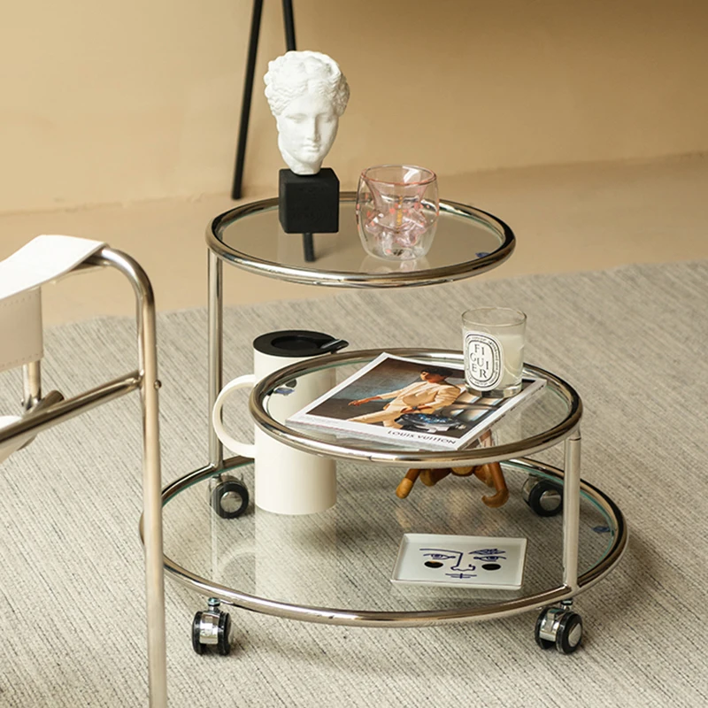 

Stainless Steel Decor Coffee Table Modern Hardcover Entryway Side Table Bedroom Nordic Articulos Para El Hogar Table On Wheels