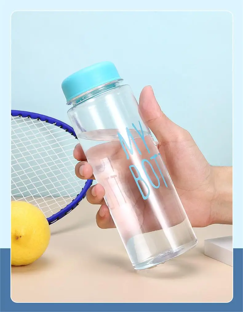 20PCS Sports Water Bottle mountain bike water bottle Colorful Plastic Cup Drinking Outdoor Travel Portable Gym Fitness Jug 500ml