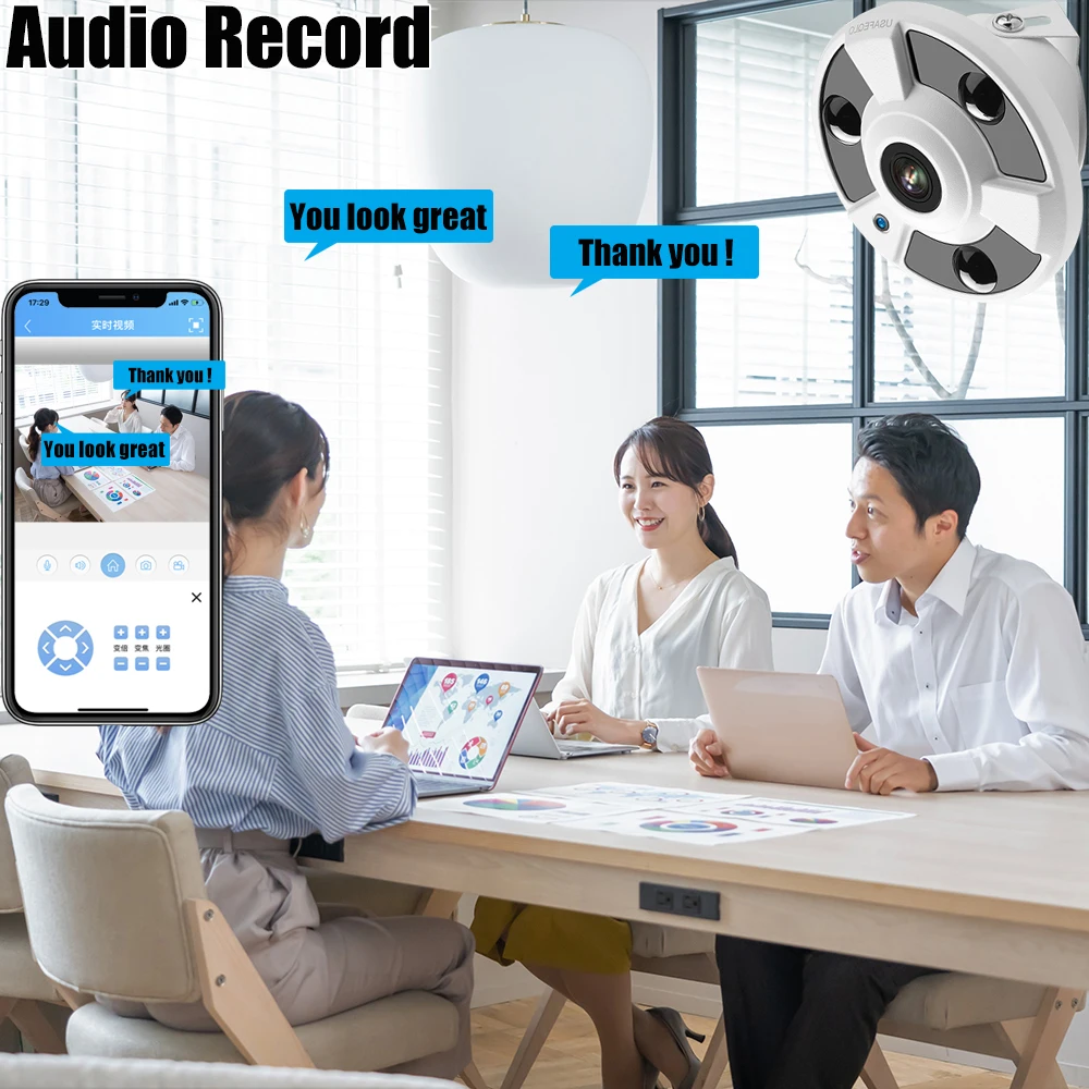 USAFEQLO IP ī޶  ũ 1.7mm   , ONVIF  NVR ̺, ǳ DC12 V, POE 48V, H.265, 4K, 2K, 8MP, 4MP