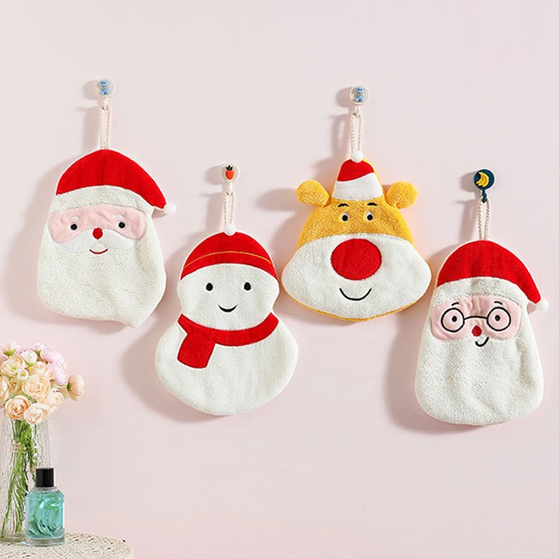 Christmas Hand Towel Kawaii Handkerchief Decorative Steering Books Hand Towel for Kitchen Towel for Hand Handkerchief Towel