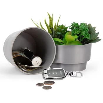 Large Flower Pot Hidden Safe Lock Box Surprise Secret Hideaway Plant Stash Hide Money, Keys, Jewlery Organizer Other Valuables 3