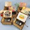 You Are My Sunshine Music Box, Color Printing Wooden Hand Crank Musical Box, Birthday Gift for Girlfriend, Children's Day Gift 1