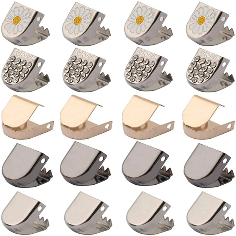 

Daisy Push Button Shoelace Buckle Diamond Metal Push Button Shoes Lock Buckle for Flats Shoelace Lock DIY Sneaker Lock 4pcs/set