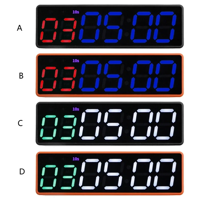 

Gym Timer Clock Workout Interval Stopwatch Count Down/Up LED Fitness Training Ti mer Outdoor