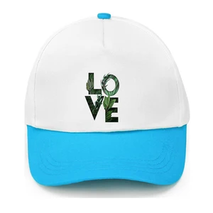 Fashion Cap Adjustable Children Hat Boys Baby Girls Sun Hat Cartoon Sweet Love Letter Print Made Hat Hip Hop Hat Add Your Design