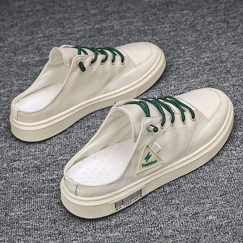 Canvas Shoes Men's Slip-ons Non-heel Casual Shoes Autumn Summer Slippers Original Fashion Male Sneakers Zapatos De Hombre