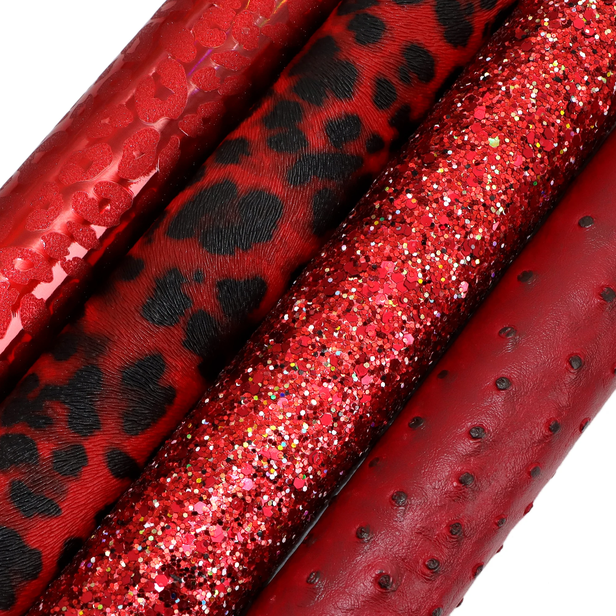 Christmas Halloween 20*33cm Faux Synthetic Leather Set Fabric For Bows Leather Crafts DIY Handmade Material Earrings