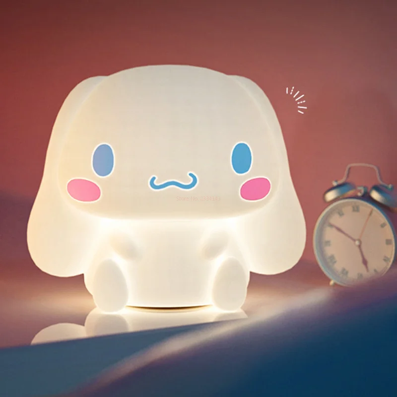 

Sanrio Cinnamoroll Kawaii Pat Light Induction Night Light Anime Figure Usb Rechargeable Decoration Lamp Luminous Toys Baby Gift