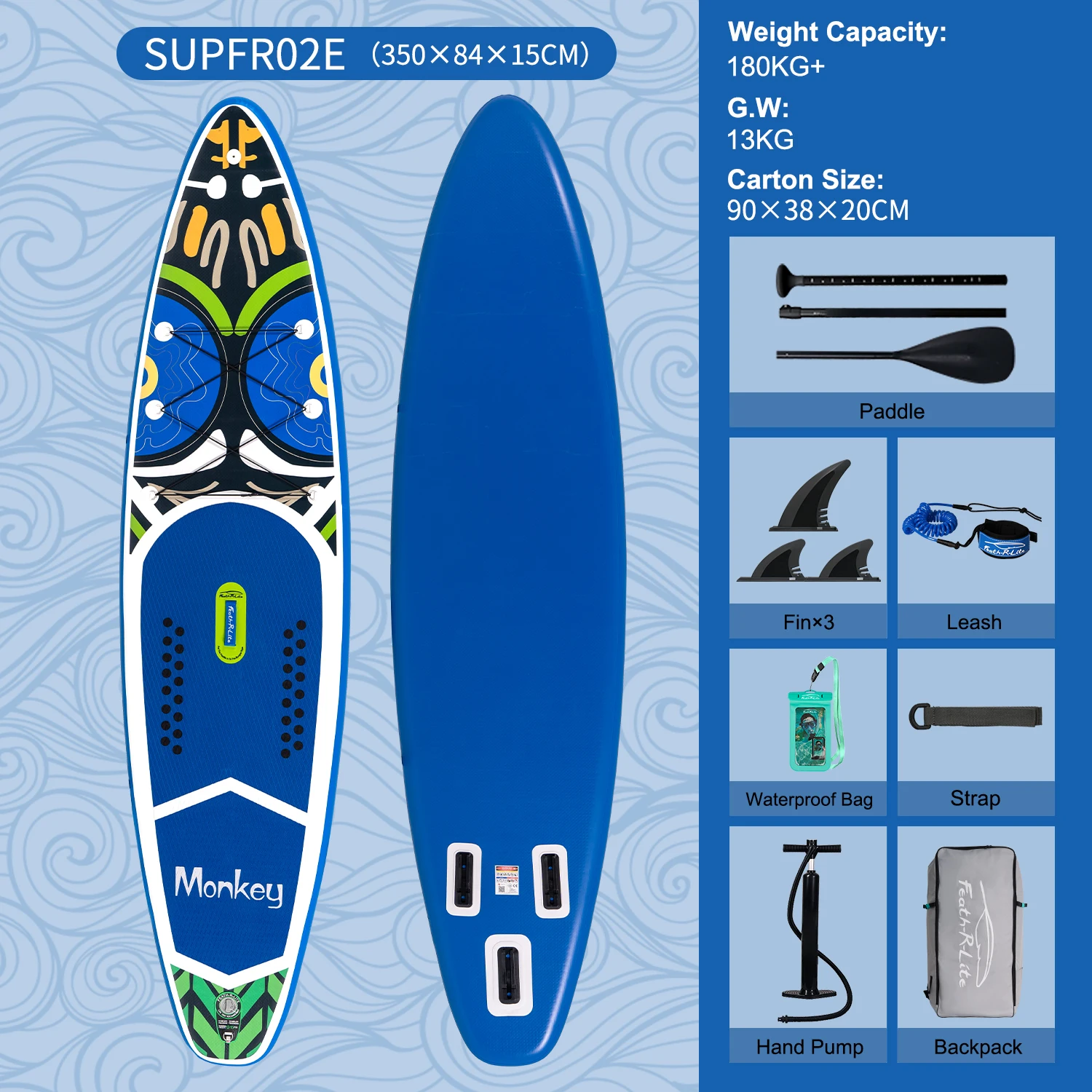 FunWater スタンドアップパドルボード ボード 320×83×15cm Amazon | FunWater（ファンウォーター）インフレータブルSUP