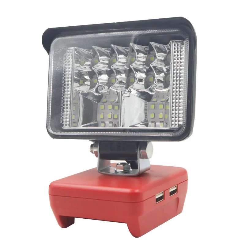 3 inch Car LED Work Light Flashlight Electric Torch Spotlight USB Power Bank Lamp For Milwaukee 18V Li-ion Battery High Low Beam