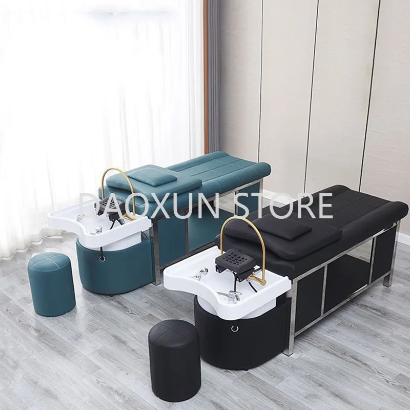Hair Washing Thai Spa Bed Therapy Comfort Lounge Water Circulation Shampoo Chair Salon Silla Peluqueria Salon Furniture MQ50SC