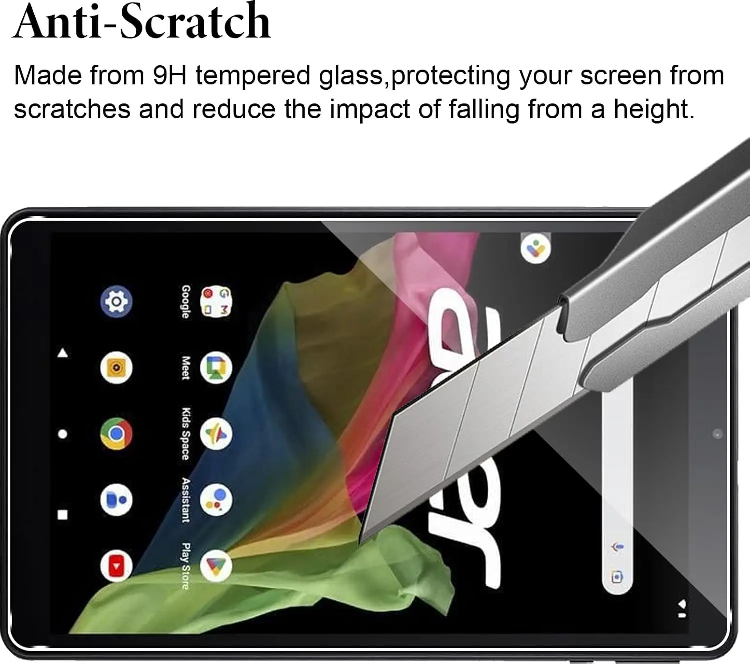 Premium 10.1 Tablet Screen Protector, 2 Pack - 9H Hardness, Anti-Scratch, High Definition, Bubble-Free