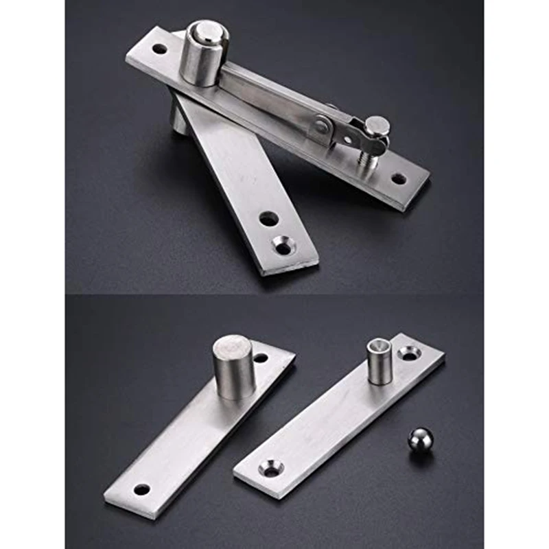 Stainless Steel Hinges Door Hinges 360 Degree Stainless Steel Pivot Heavy Rotating Shaft Wooden Door Hinge Shaft Murphy Positioning Door Hidden