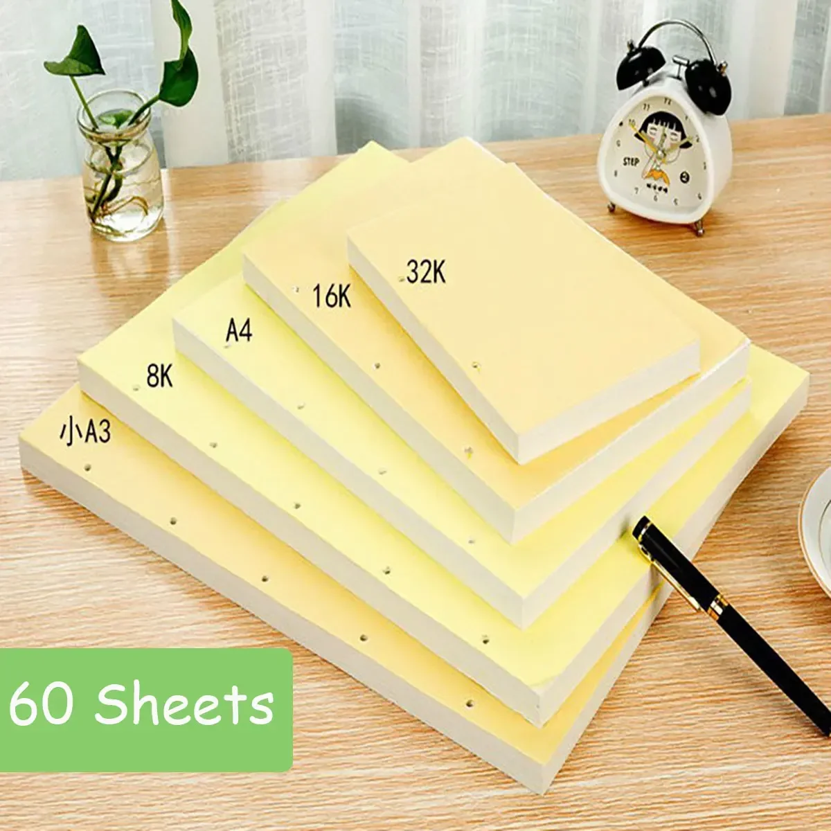 אמנות Sketchbook Refillable ספירלת פשתן כריכה קשה מחברת 120 דפים ציור ספר בית ספר StationerySupplies