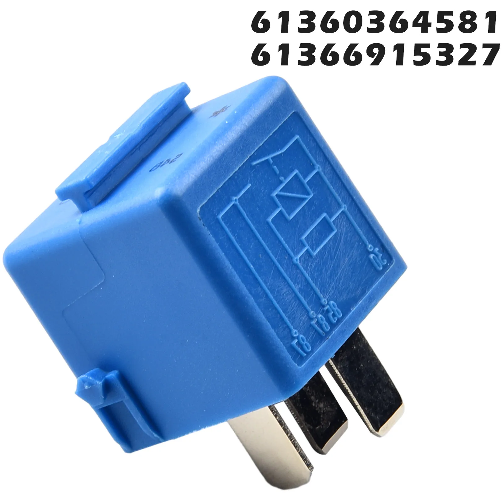 

Easy Installation Practical Direct Fit Durable Sky-Blue Relay 4-Pin Car Accessories Relay For BMW Most Models From