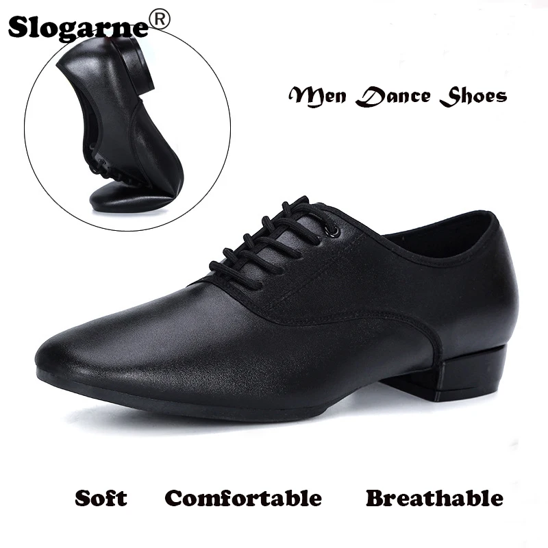 

2024 New Modern Dance Shoes Men Ballroom Dancing Soft Rubber Sole Suede Sole Optional Large Size 46 Male Jazz Latin Shoes Tango