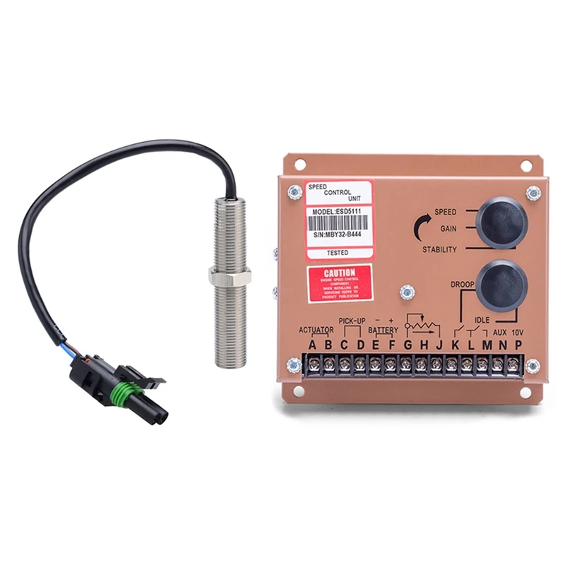 

Hot 3034572 Magnetic Pickup Mpu Generator Speed Sensor With Engine Motor Speed Regulator ESD5111 Genset Controller