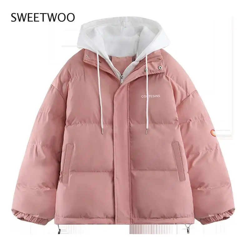Winter Jacket Women Overcoat Thick Down Cotton Padded Short Parkas Mujer  Casual Hooded Bubble Coat Female Fashion Tide