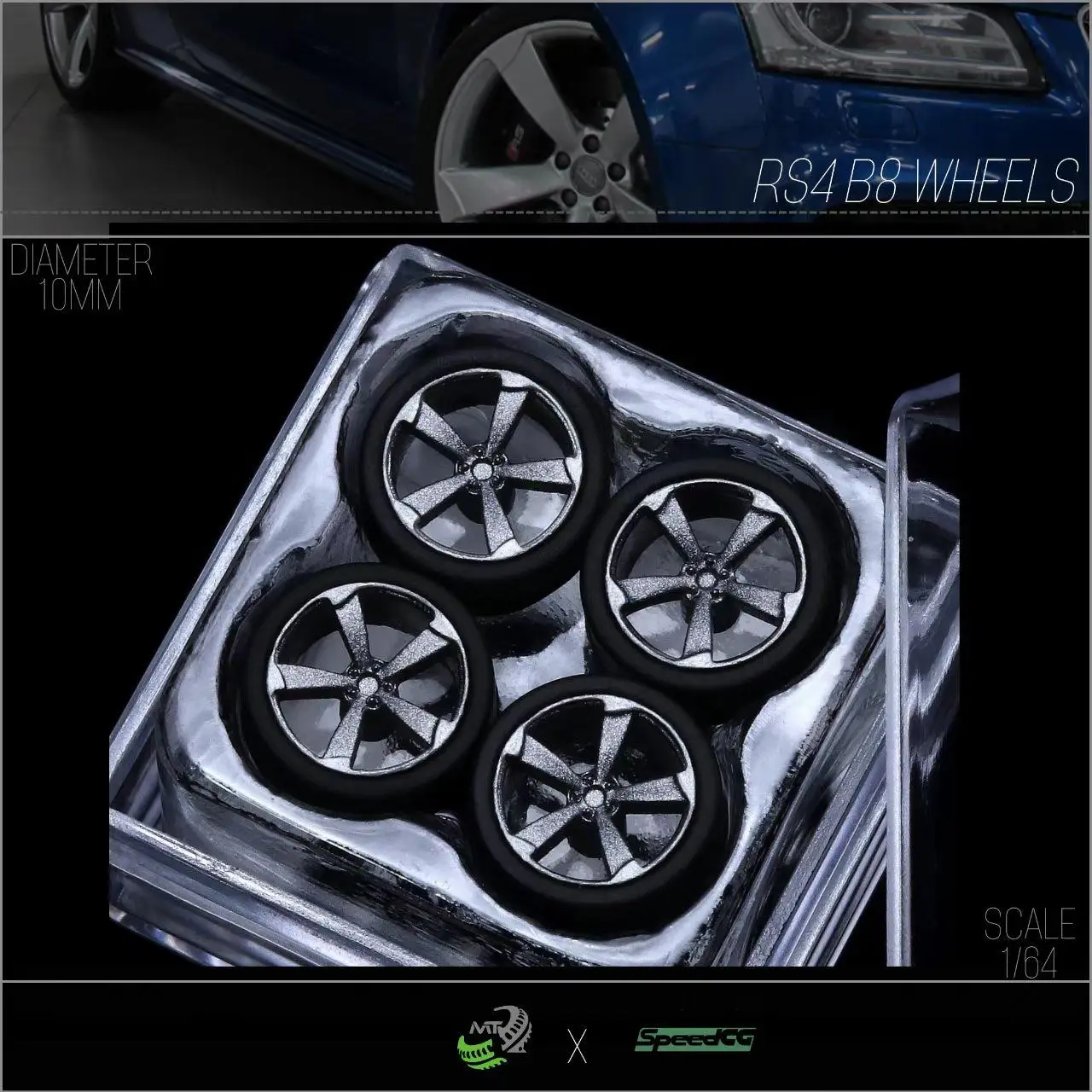 1/64 Modellauto Räder Set - 10er Pack Gummireifen Für Modellautos