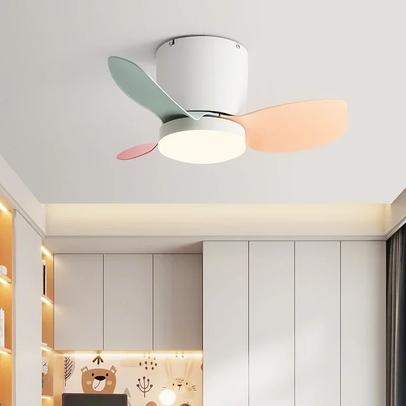 Mini Ceiling Fan Llights 110V 220V for Child Room Balcony Aisle Dressing Study Bedroom