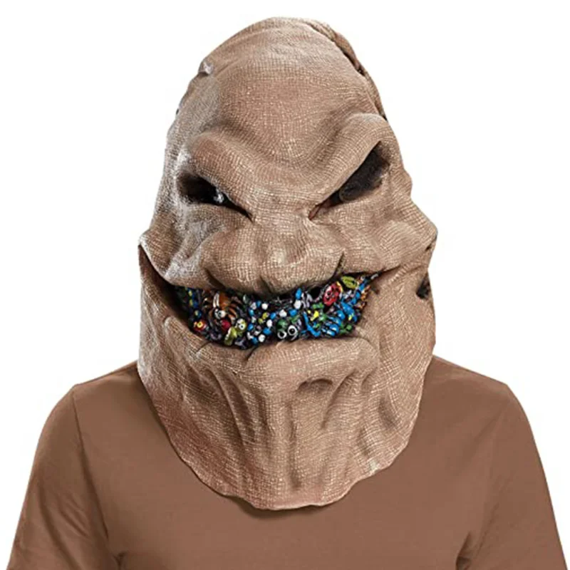 thumbnail image 1 of Disfraz de Cosplay de Oogie Boogie, máscara de Cosplay de pesadilla antes de Navidad, casco de látex, accesorios de fiesta de Halloween y Carnaval, 1 of 4
