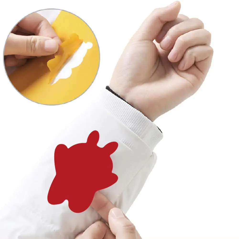 2 Sheets Elastic Waterproof Patch Sticker Anti wear Iron free Polyester