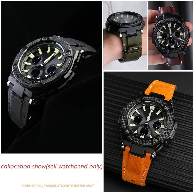 Premium Genuine Leather Watch Strap - Notched Design, 26mm Width