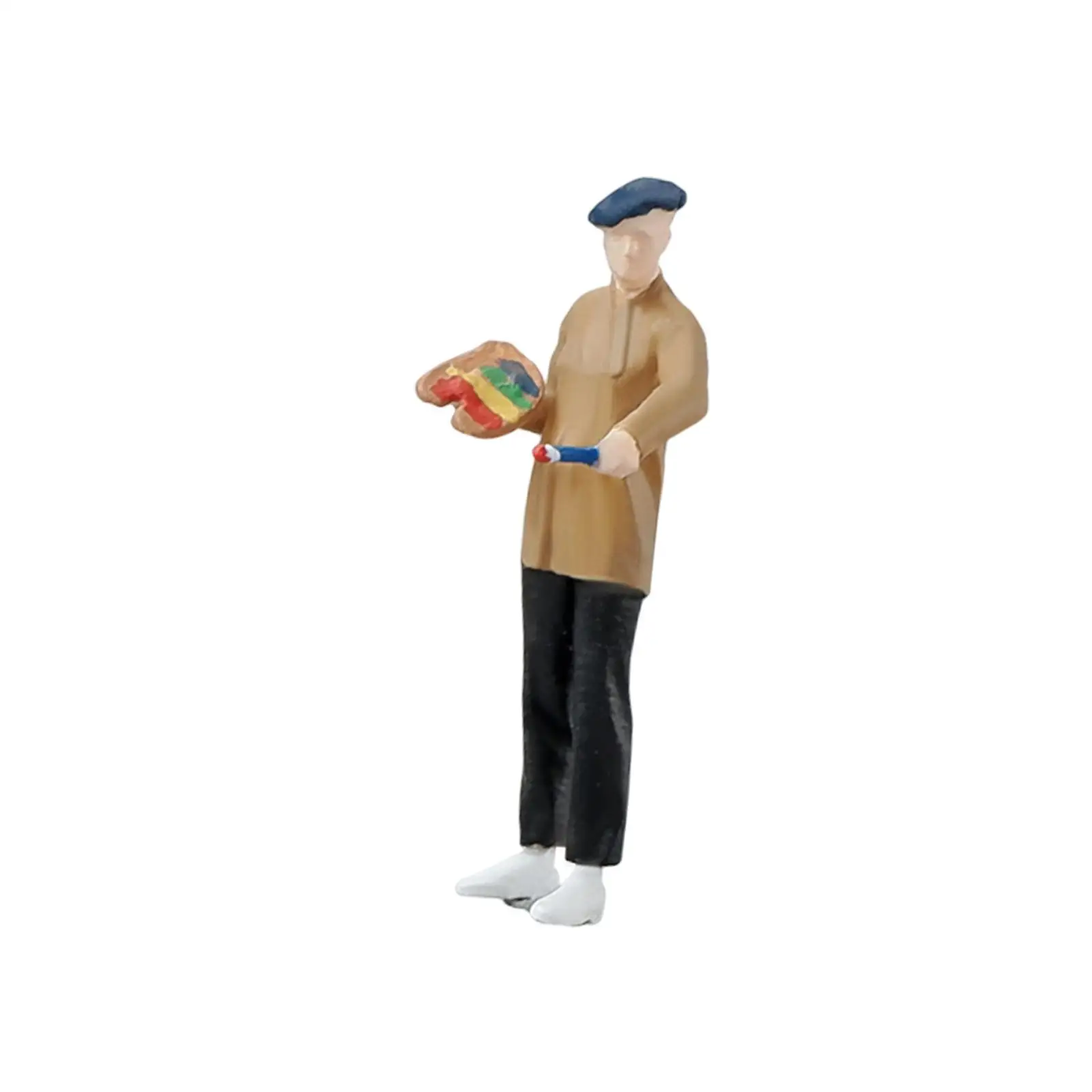 

1/64 Painter Figures People Figurines for DIY Scene Architectural Building