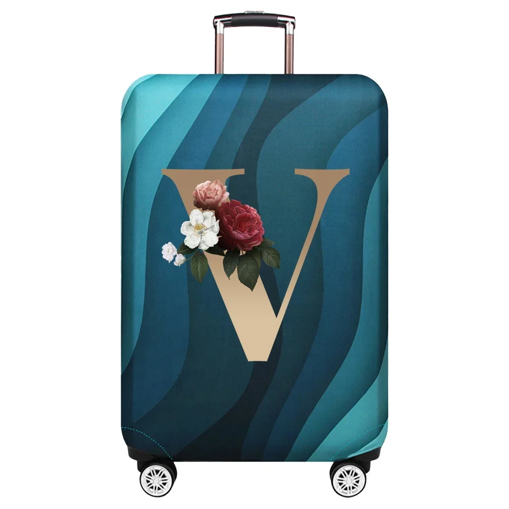 Gold Letter Print Luggage Protective Dust Cover & Travel Accessory