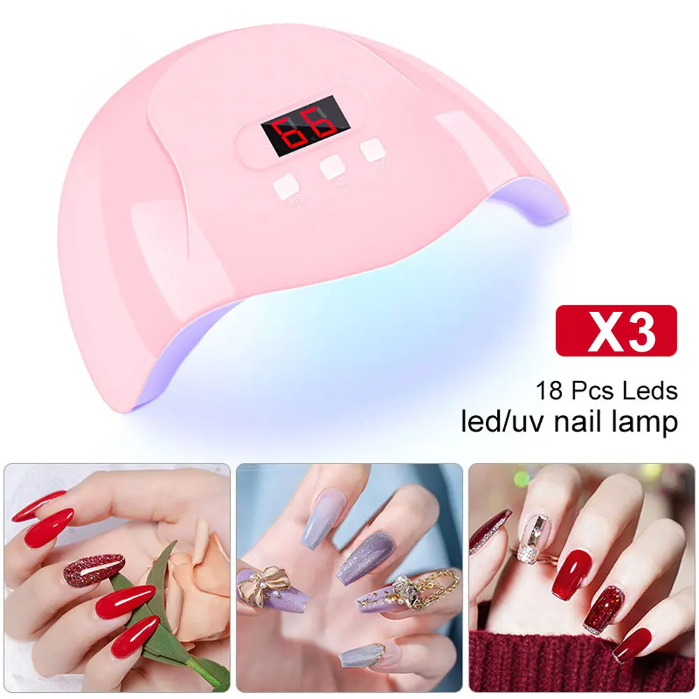 Hot Nail Dryer Machine with 18pcs Beads UV LED Lamp Portable USB Cable Home Use Nail Lamp For Drying Curing Nails Varnish 2