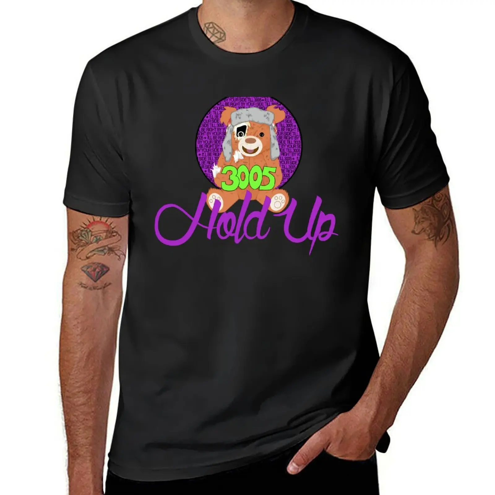 

Hold Up T-Shirt graphics cute clothes tops anime clothes Men's cotton t-shirt