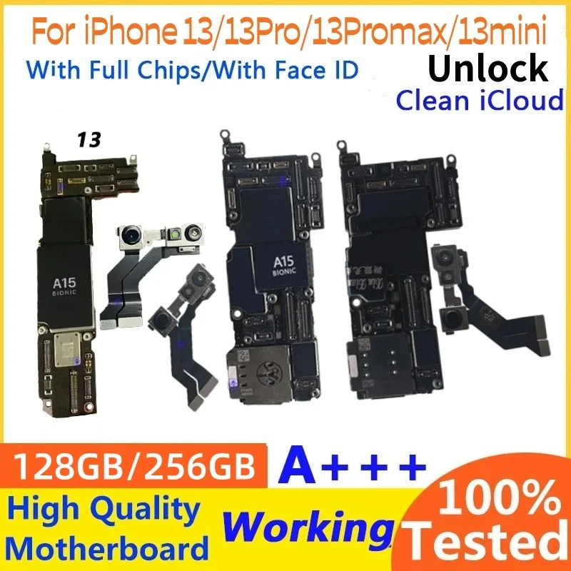 Unlocekd メインボード iphone 13 Pro Max マザーボードクリーン